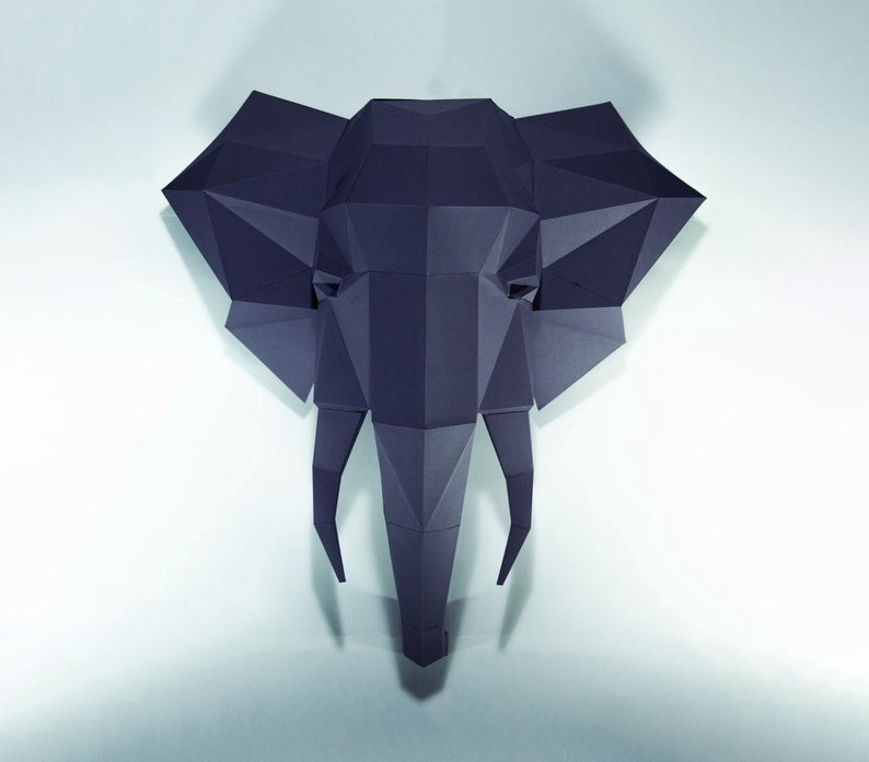 Elephant Head paper craft